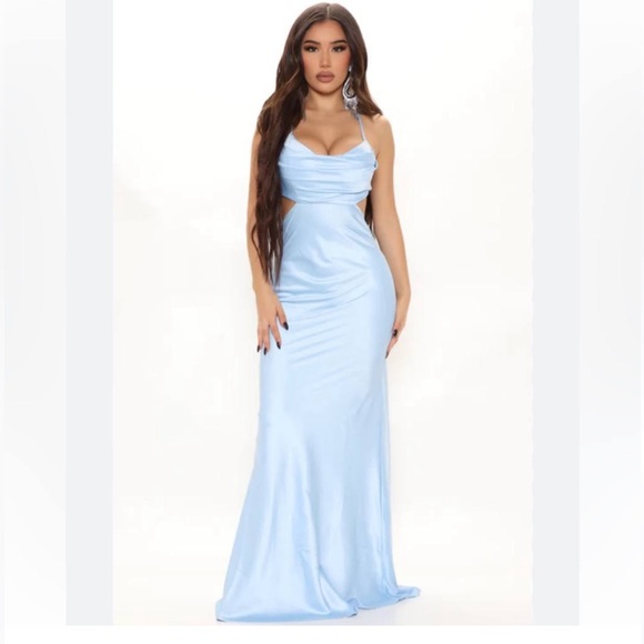 Fame and Partners - blue dress with tags